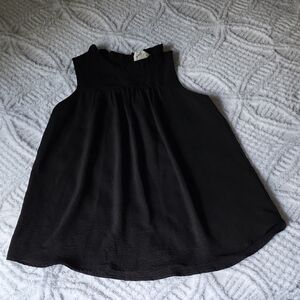 Betsey's Boutique Shop Small Black Sleeveless Women's Blouse